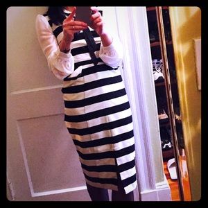 Asos work dress, Black and white sleeveless